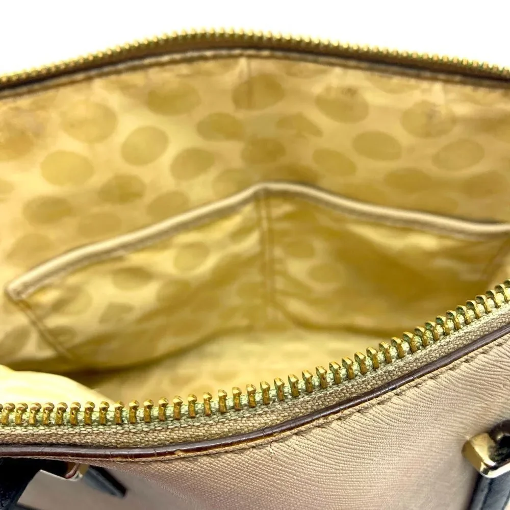 Kate Spade New York Cow Leather Color Block Purse Satchel Handbag